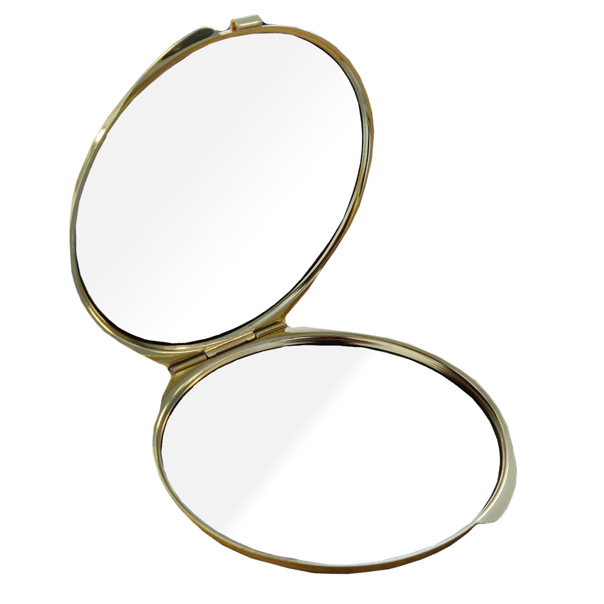 10 x Compact Mirror - Deluxe Classic Gold - Large Round - Longforte Trading Ltd