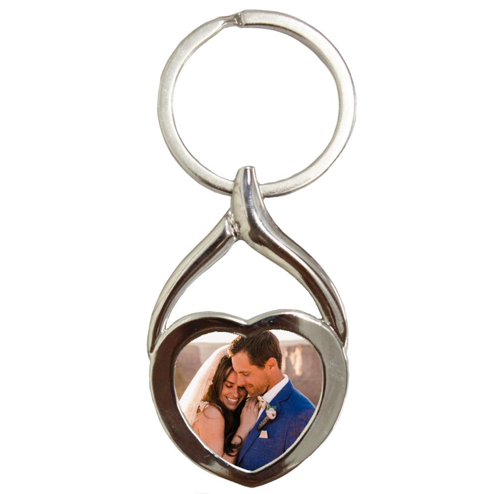 10 x Sublimation Metal Keyrings - Heart Shape
