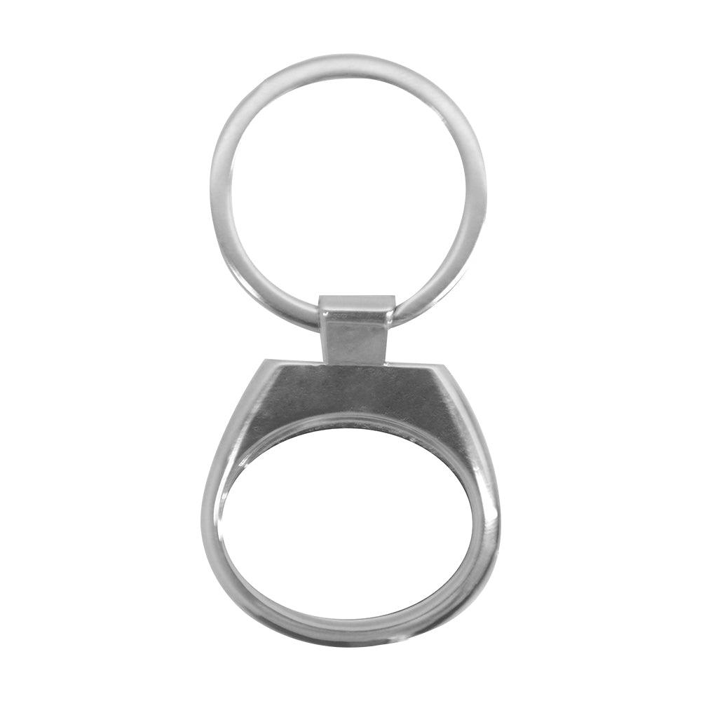 10 x Sublimation Metal Keyrings - Oval Horizontal