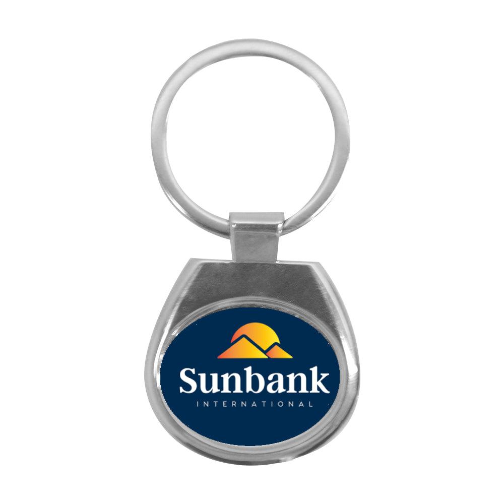 10 x Sublimation Metal Keyrings - Oval Horizontal