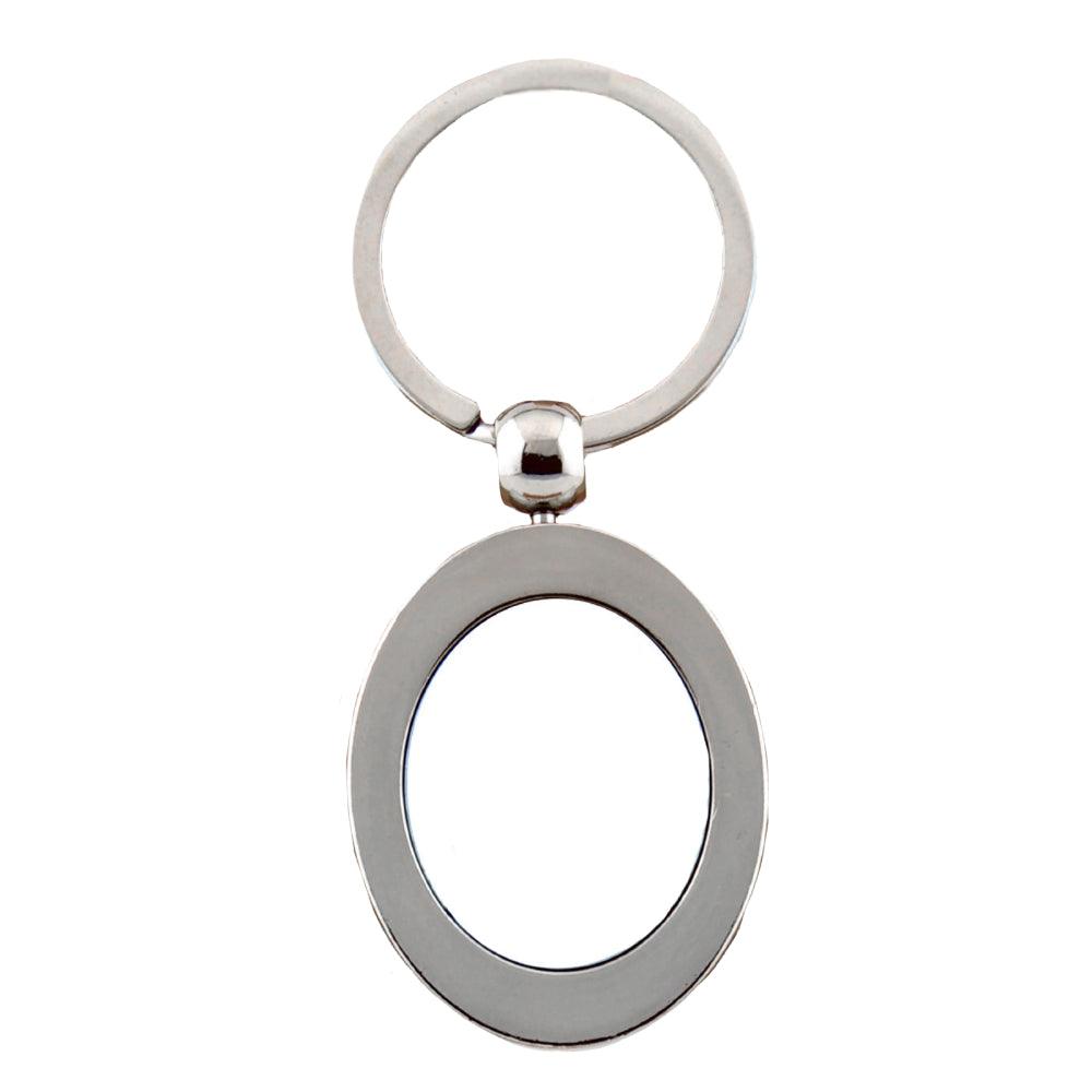 10 x Sublimation Metal Keyrings - Oval Vertical