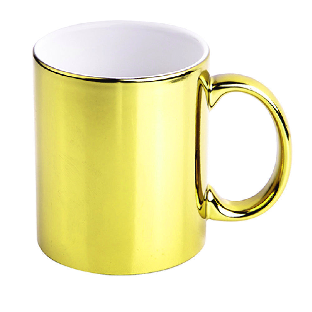 Mugs - 36 x 11oz Mirror Metallic BRIGHT GOLD Durham Mugs