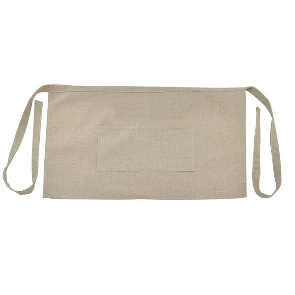 Apron - Faux Burlap Bistro Apron with Pocket - 44cm x 70 - Longforte Trading Ltd