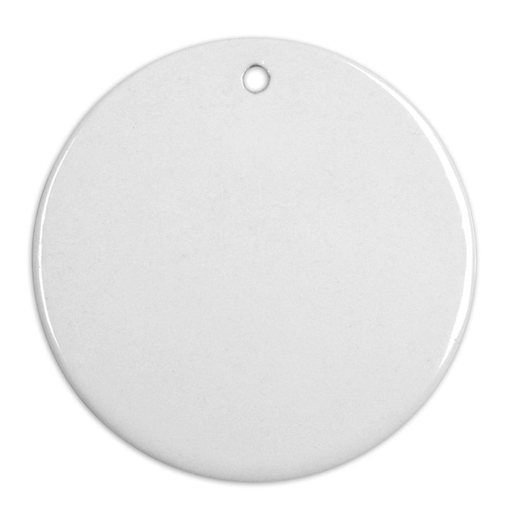 Ornements - 10 x Ornement suspendu en céramique - Rond