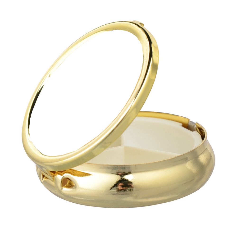 Sublimation Pill Box – Round - GOLD