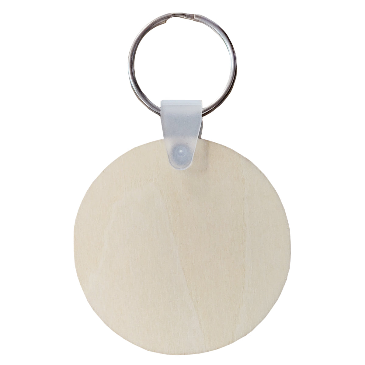 Porte-clés - 10 x CONTREPLAQUÉ - Porte-clés double face - Rond