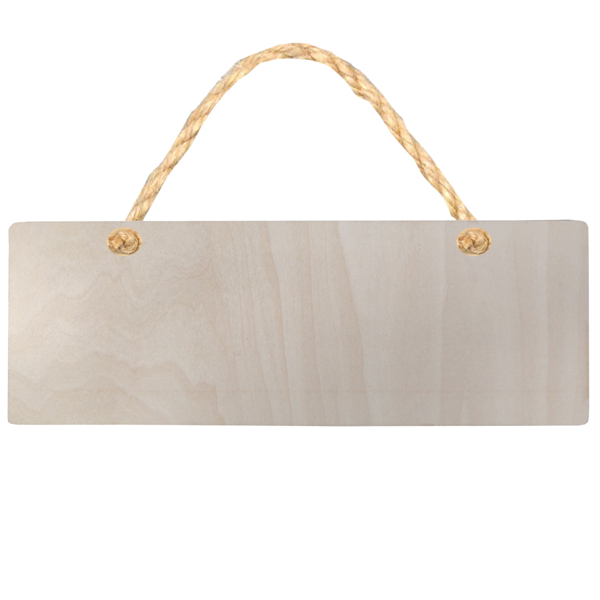 Hanging Sign - PLYWOOD - Double Sided Rectangle - 28cm x 10cm