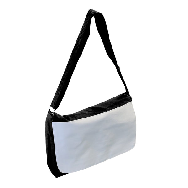 Bags - LARGE SHOULDER BAG with POCKETS - 38cm x 30cm - BLACK - Longforte Trading Ltd