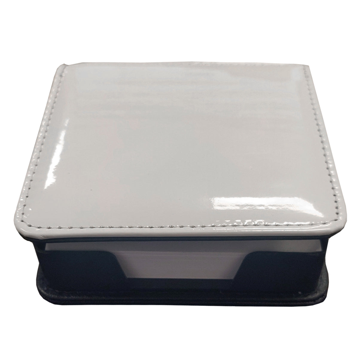 Schreibwaren - Haftnotizhalter aus PU - 10,7 cm x 10,7 cm x 3,2 cm