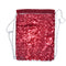 Bags - Sequin DRAWSTRING Bag - 38.5cm x 30cm - RED