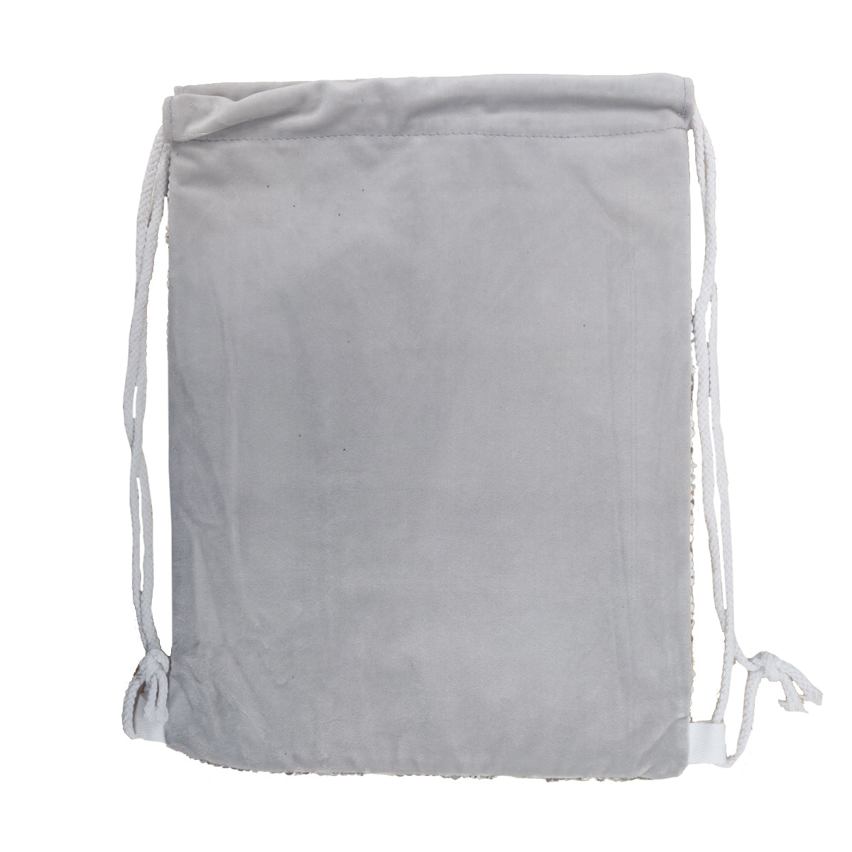 CARTON COMPLET - 50 x Sacs à CORDON À Paillettes - 38,5 cm x 30 cm - ARGENT