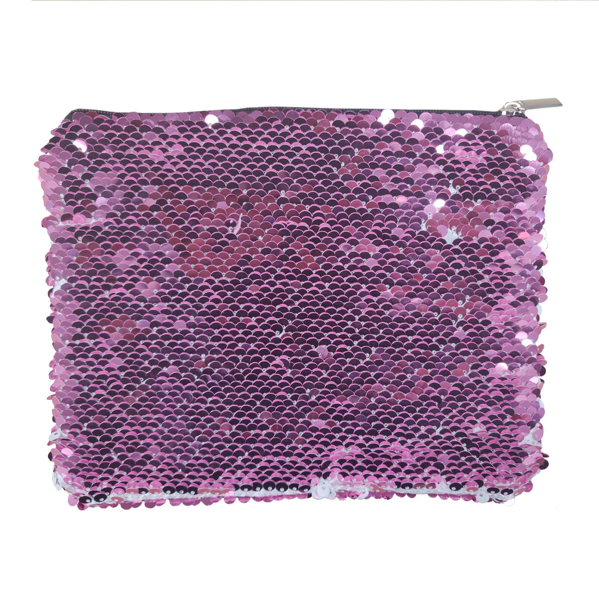 Wholesale Carton - 50 x Sequin Handbags/ Cosmetic/Purses - 15cm x 20cm - PINK