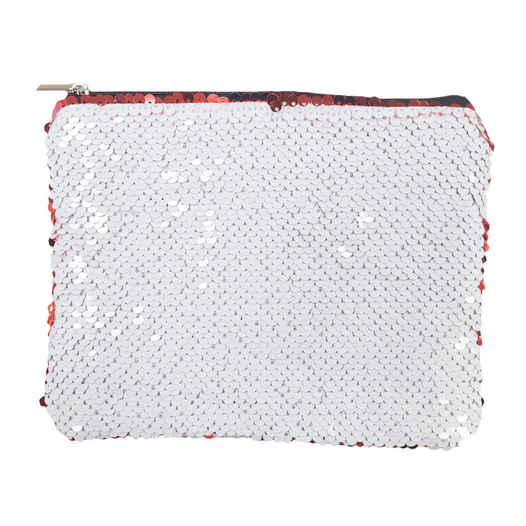 Bags - Sequin Handbag/ Cosmetic/Purse - 15cm x 20cm - RED