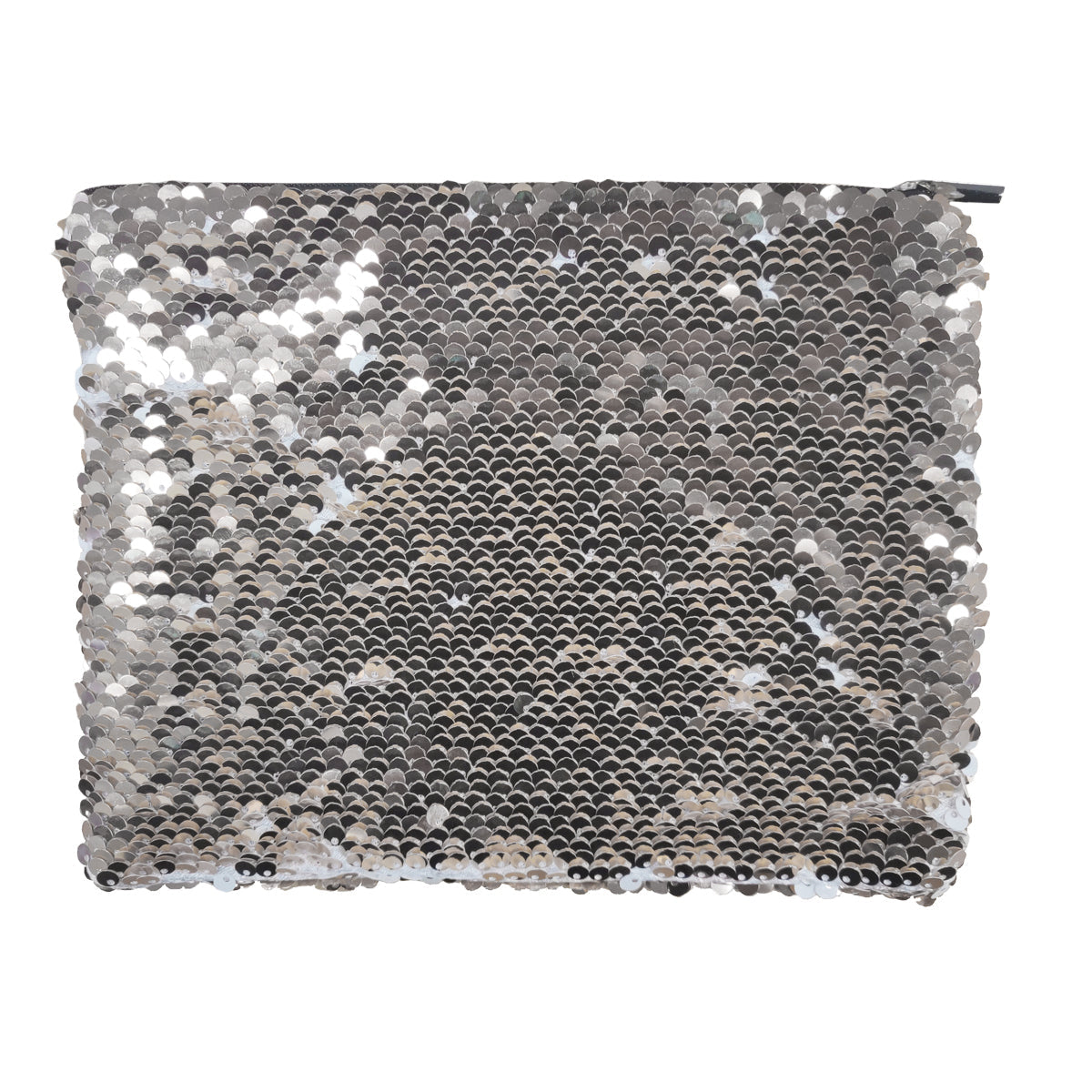 Wholesale Carton - 50 x Sequin Handbags/ Cosmetic/Purses - 15cm x 20cm - SILVER