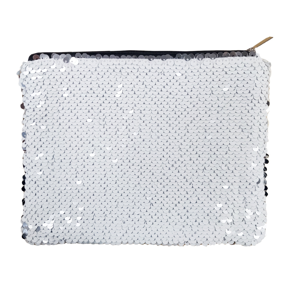 Bags - Sequin Handbag/ Cosmetic/Purse - 15cm x 20cm - SILVER - Longforte Trading Ltd