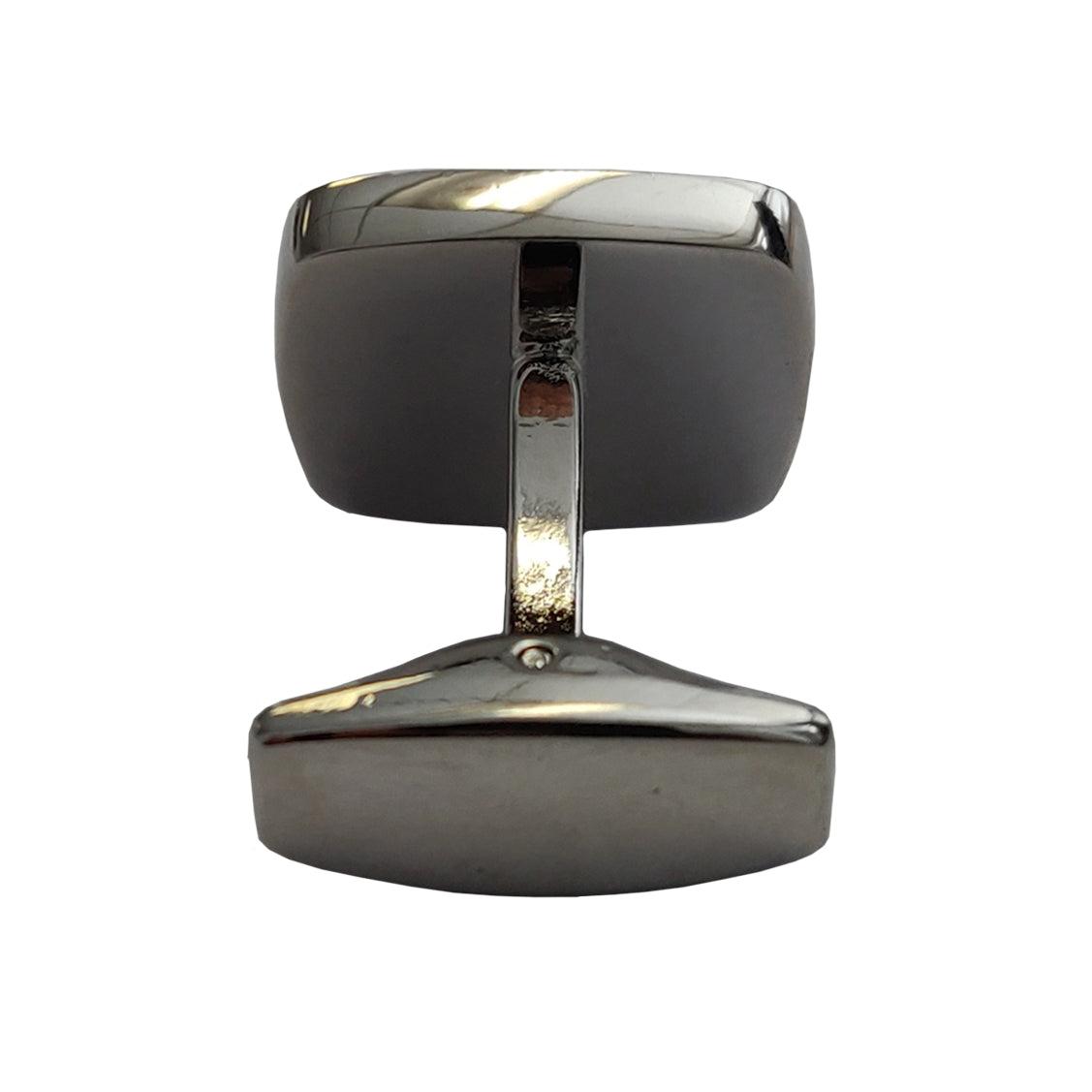 Cufflinks - PREMIER Range - Chrome - Curved Square - Longforte Trading Ltd