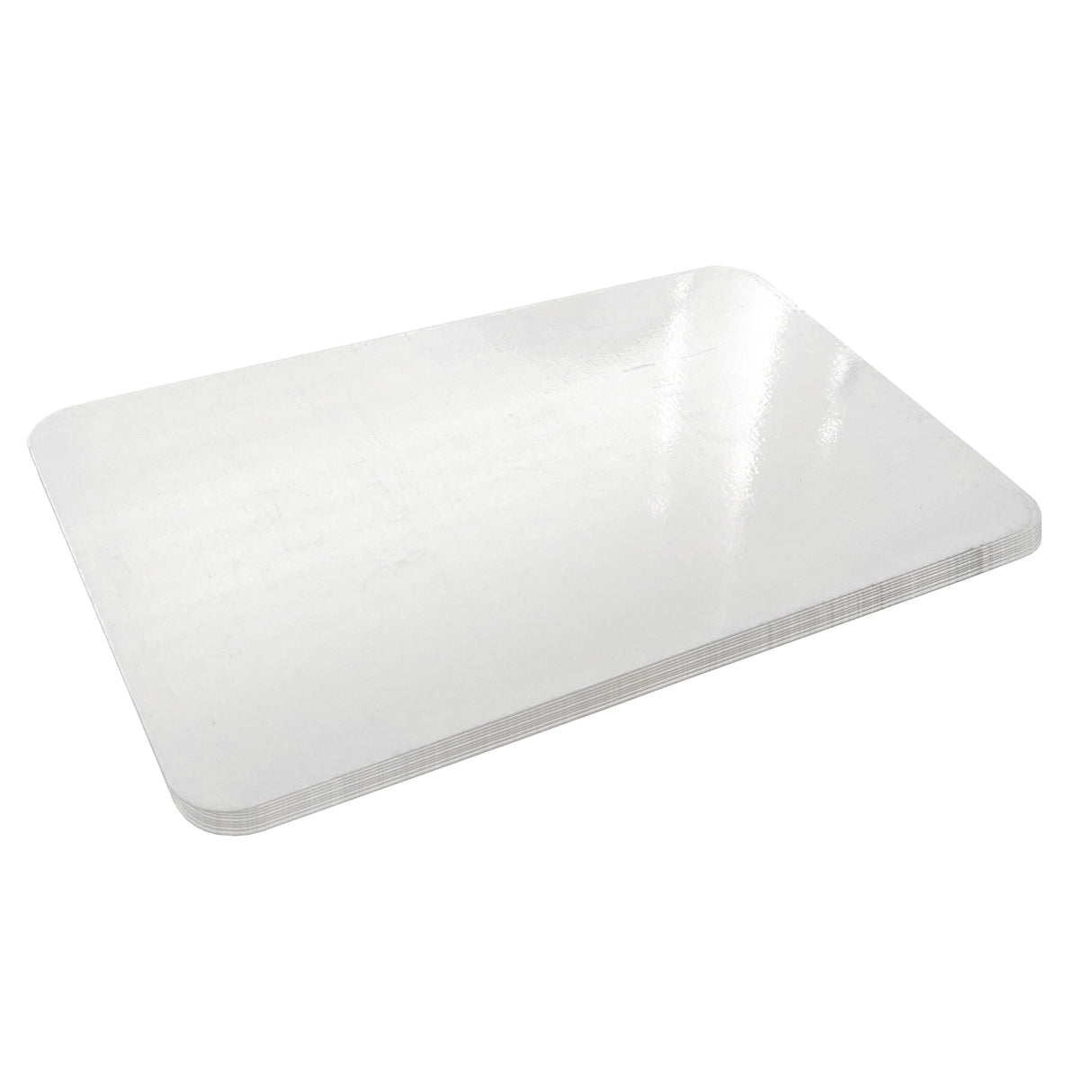 Metallbleche - 10 x Aluminiumbleche glänzend mit abgerundeten Ecken - 14,2 cm x 9,1 cm