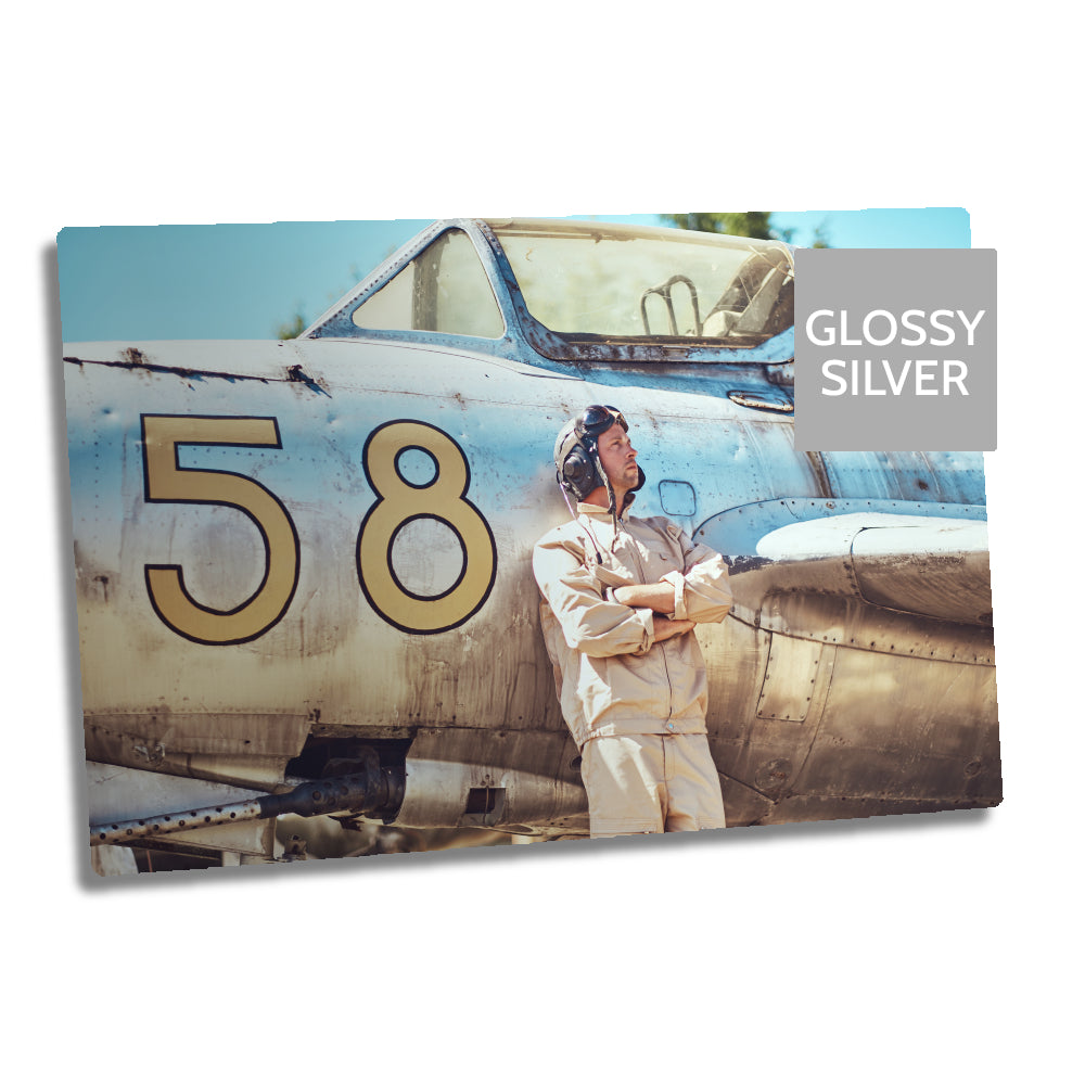 Ultra HD GLOSS SILVER 1.15mm Aluminium Sheets - 15.7" x 23.5" (40cm x 60cm) - Longforte Trading Ltd