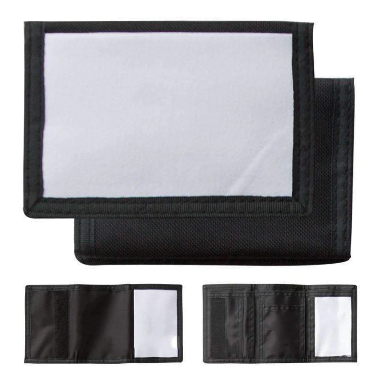 FULL CARTON - 100 x Wallets - Nylon - Black - Longforte Trading Ltd
