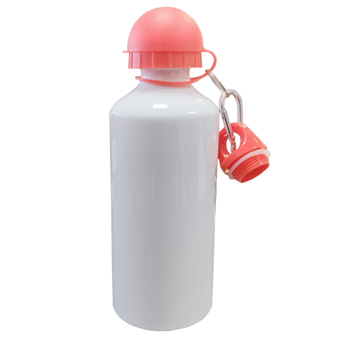 Bouteilles d'eau - Deux couvercles COULEURS (ROUGE) - 600 ml