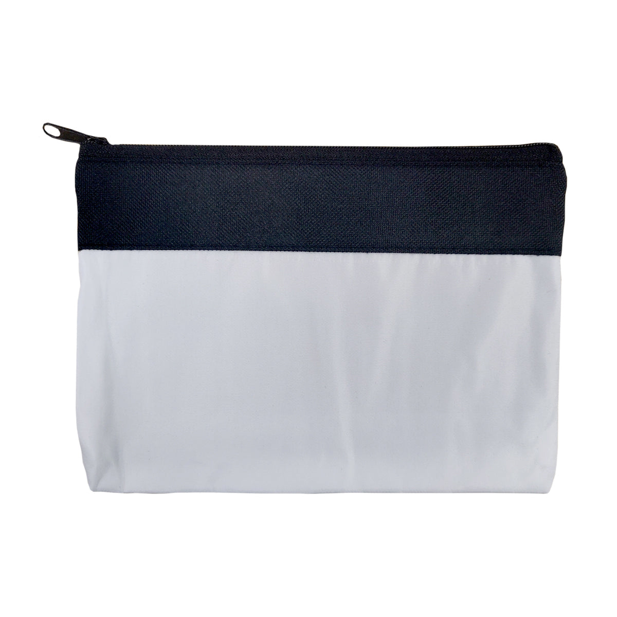 Wholesale Carton - 50 x Zip Up Bags - TWO TONE Black & White - 13cm x 18cm