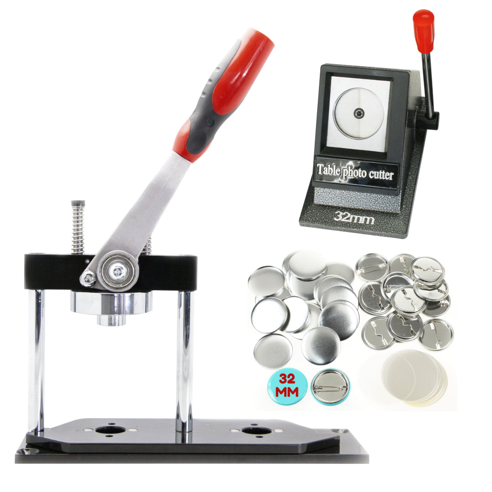 32mm N4 Badge Starter Pack with 200 FREE Components - Longforte Trading Ltd