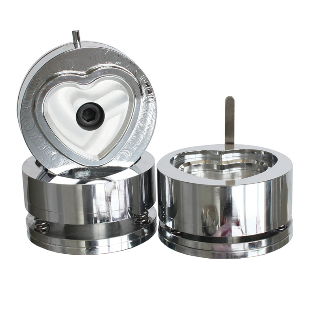 Badge Making Mould N4 Badgemaker - 52mm x 57mm - Heart - Longforte Trading Ltd