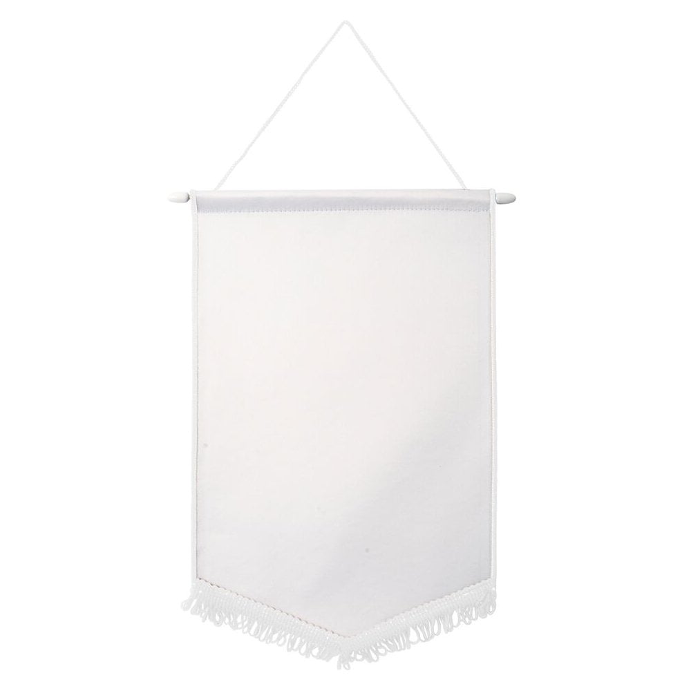 Flags & Banners - Pack of 10 x Pennant - 18cm x 26cm - WHITE - Longforte Trading Ltd