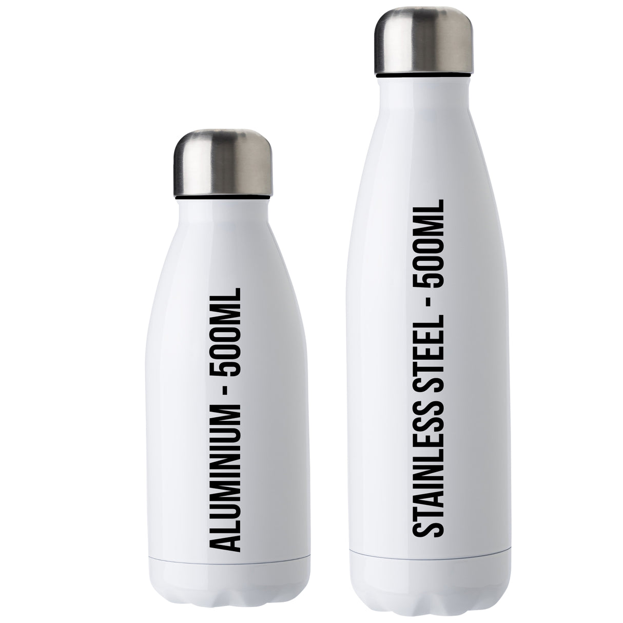 Sublimation Aluminium Bowling Water Bottle – 500ml - White