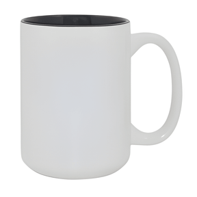 Black 15oz Two Tone Sublimation Mug, pack of 36