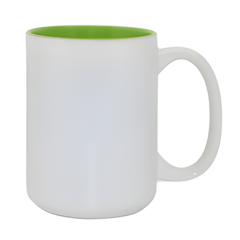 Tassen - 15oz - Zweifarbige Tassen - Hellgrün