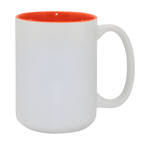 Orange 15oz Two Tone Sublimation Mug, pack of 36