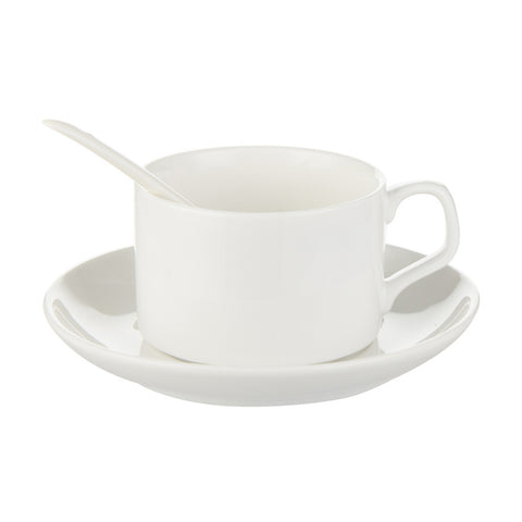 FULL CARTON - 36 x 5oz White Coffee Cups and Saucer