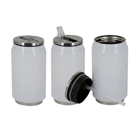 Sublimation 9oz Stainless Steel Cola Can - White