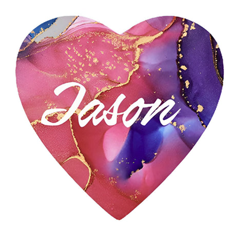 Sublimation Acrylic Badge with Colourful LED Light - Heart