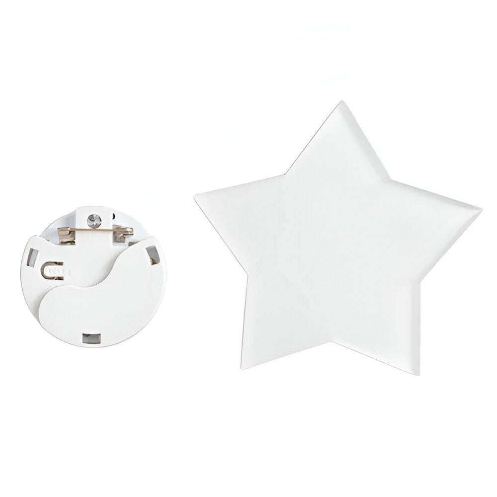 Sublimation Acrylic Badge with Colourful LED Light - Star