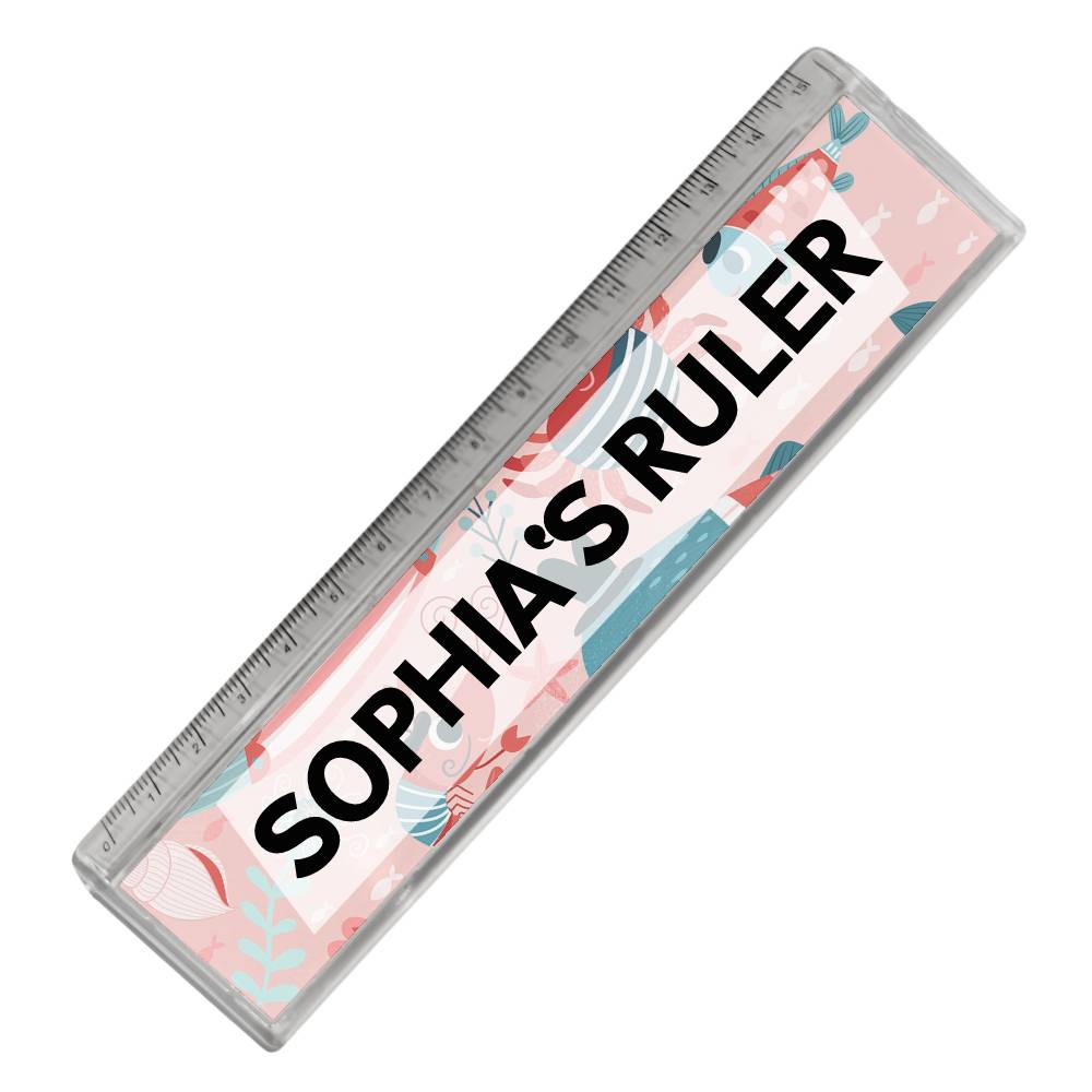 15cm Sticker Window Size Ruler 15cm Sublimation Acrylic Ruler with Printable Insert