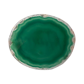 Engravables - Natural Agate - Coaster - Dark Green - Longforte Trading Ltd