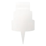 Sublimation Metal Cake Topper – Cake Shape – White Aluminium (Pack of 5)