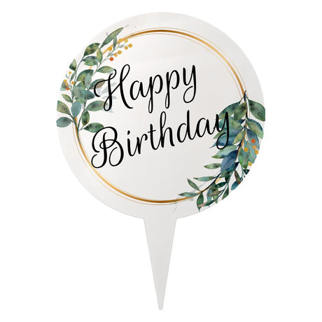 Sublimation Metal Cake Topper – Circle – White Aluminium (Pack of 5)