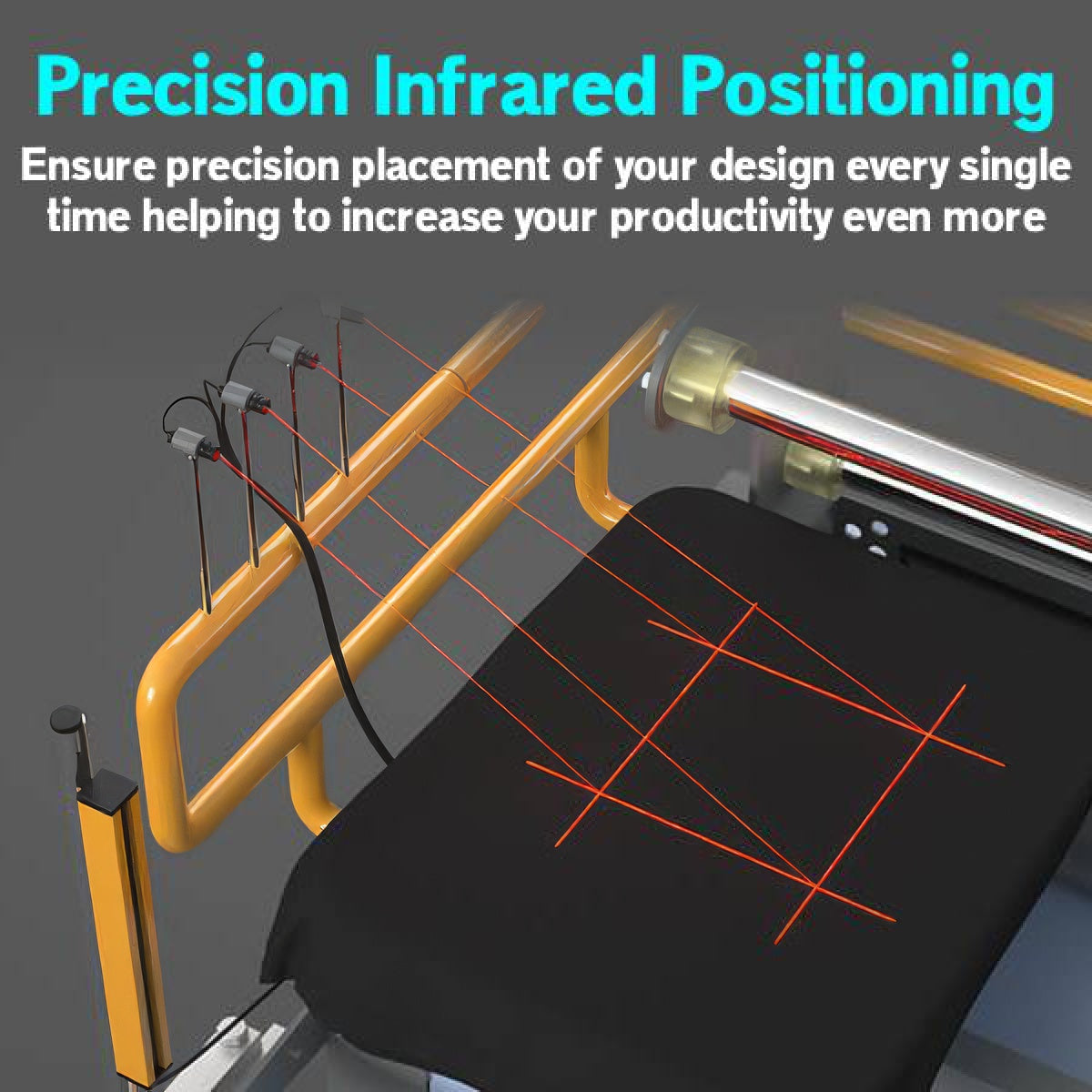 OtterPro Automatic Air Press Slide Pro Dual Station Heat Press (40cm x 50cm)