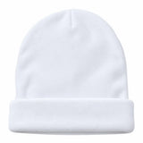 Kopfbedeckung - Baby Sublimation Fleece Beanie Mütze - Weiß