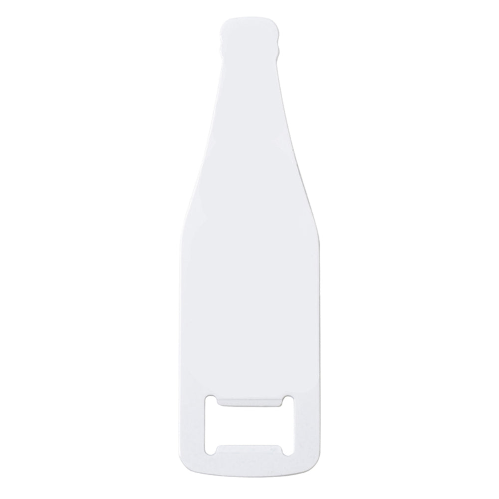 Bottle Opener - Pack of 10 x FULL WHITE - Wine Bottle Shape