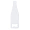 Bottle Opener - Pack of 10 x FULL WHITE - Wine Bottle Shape
