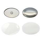 45mm x 65mm Oval Badge Making Components with Magnet, pack of 100