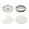 100 Stück Blanko-Komponenten zur Herstellung ovaler Buttons mit Magnet (45 x 65 mm)