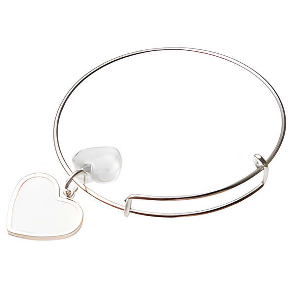 Jewellery - Bracelet - Adjustable Slide Heart with Heart Charm