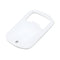 Bottle Openers - Pack of 10 x FULL WHITE - Curved Rectangle - 3cm x 5cm