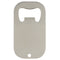 Bottle Opener - Pack of 10 x SILVER - Curved Rectangle - 6cm x 4cm - Longforte Trading Ltd
