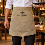 Sublimation Faux Burlap Bistro Apron With Pocket